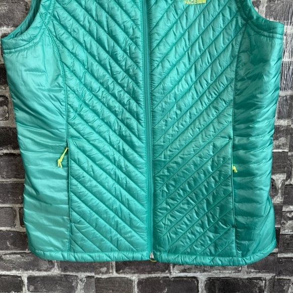 The North Face Kayla Vest retro green puffer Insulated Full Zip - Picture 7 of 12